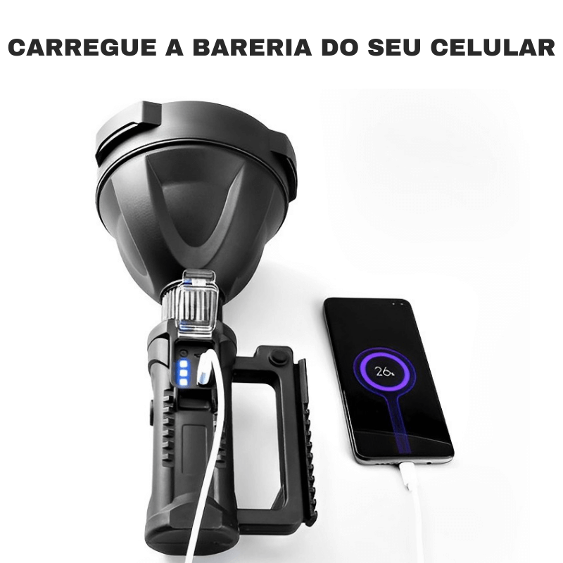 Lanterna Ultra Light - Recarregável USB + Brinde Exclusivo