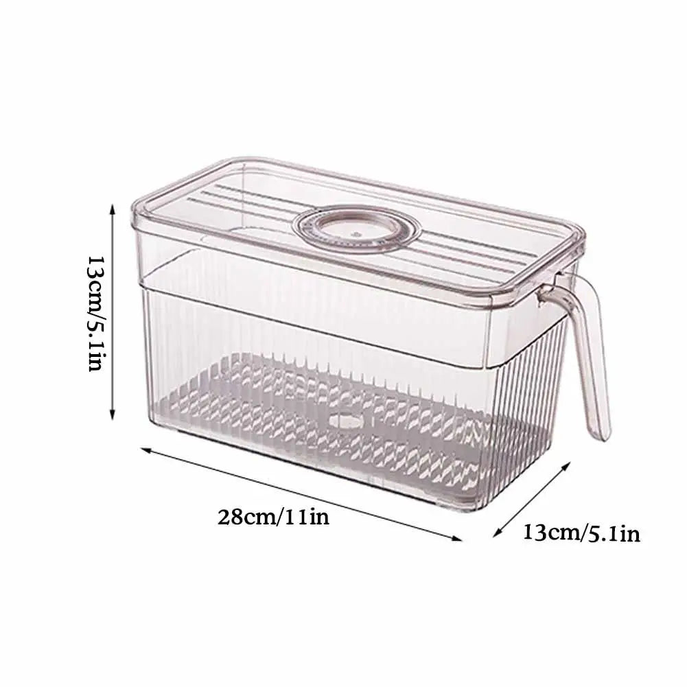 Kit com 9 Potes Organizador de Geladeira
