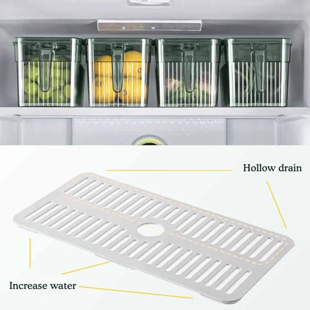 Kit com 9 Potes Organizador de Geladeira