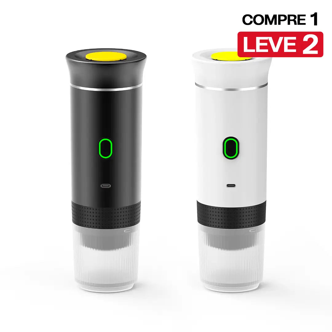 [COMPRE 1 LEVE 2] Cafeteira Nanopresso Portátil 3 em 1 Sem Fio + BRINDE: 20 Cápsulas Premium