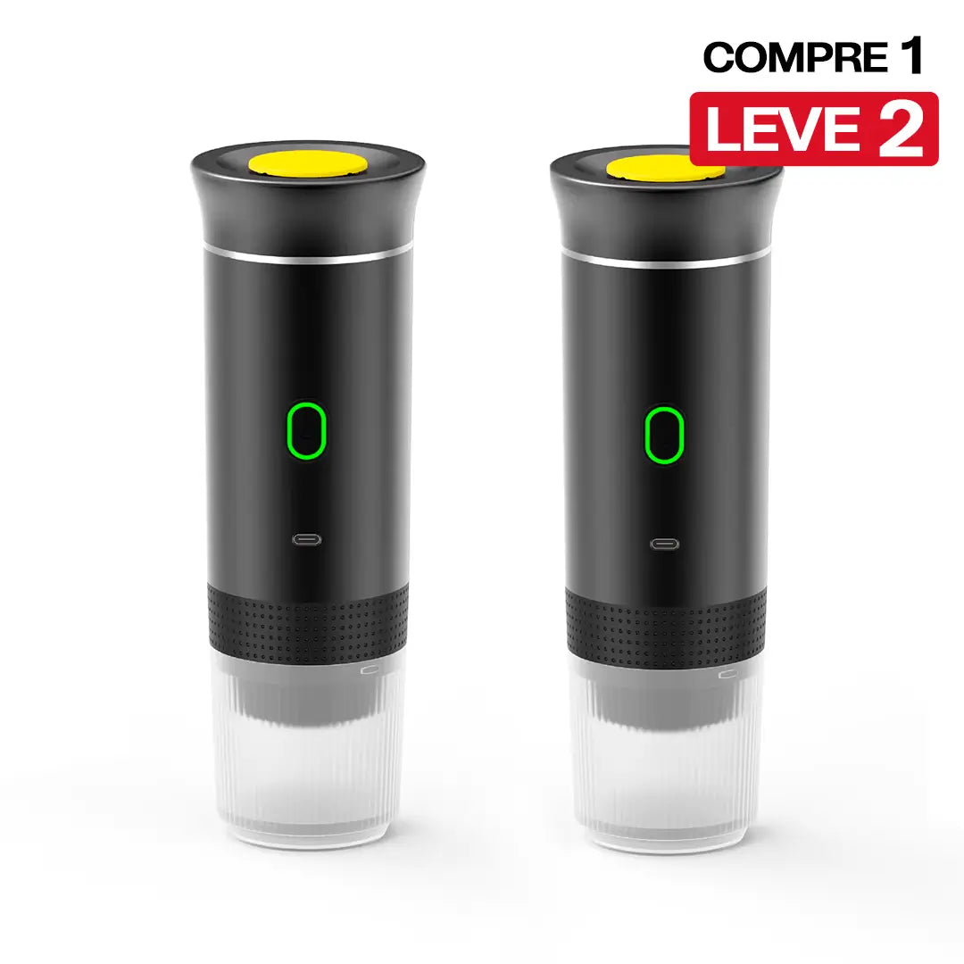 [COMPRE 1 LEVE 2] Cafeteira Nanopresso Portátil 3 em 1 Sem Fio + BRINDE: 20 Cápsulas Premium