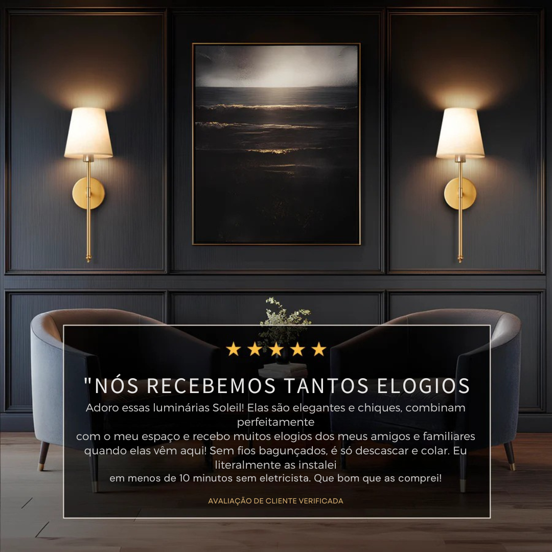 Kit com 10 Luminárias Soleil Vintage | Design Clássico