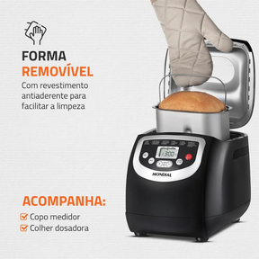 Panificadora Mondial Valtta© — tecnologia e praticidade + Brinde Exclusivo!