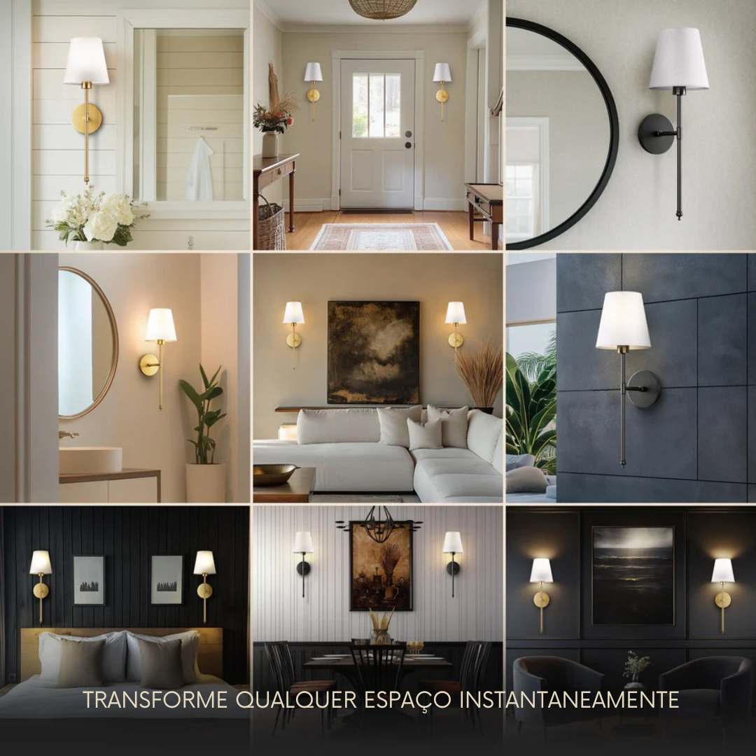 Kit com 10 Luminárias Soleil Vintage | Design Clássico