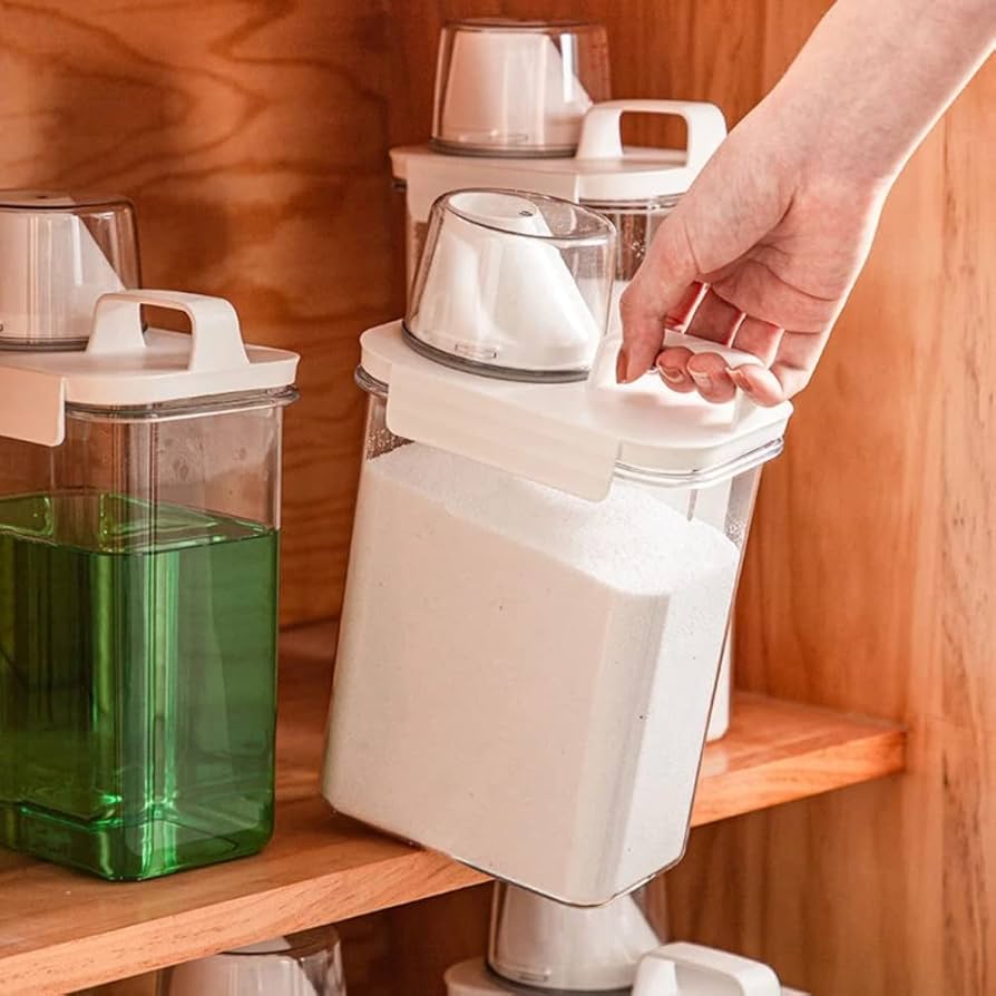 3 Potes Herméticos com Copo Medidor – Versatilidade para sua rotina
