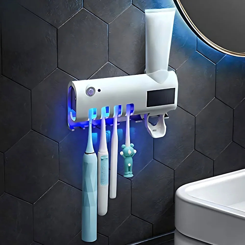 Suporte com Esterilizador UV – Higiene e segura em cada escovação