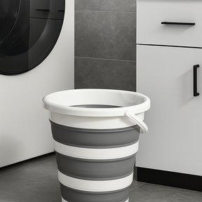 Balde Dobrável de Silicone 10L – Praticidade, economia de espaço e versatilidade