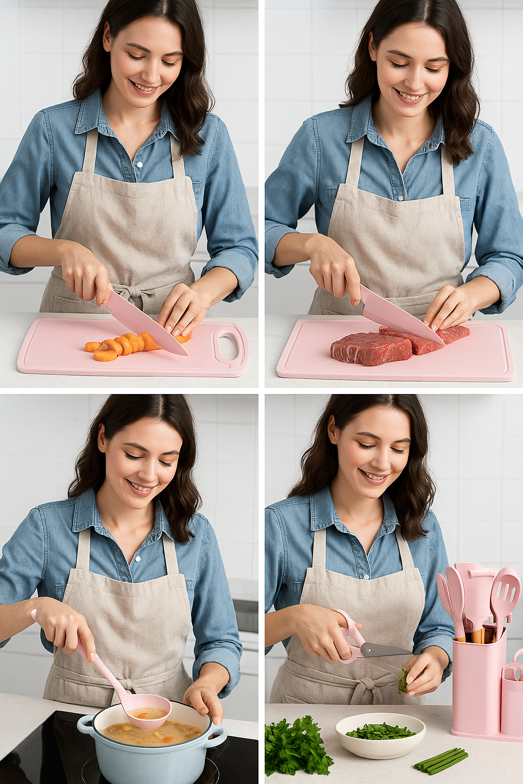 Kit Utensílios de Cozinha 19 Peças