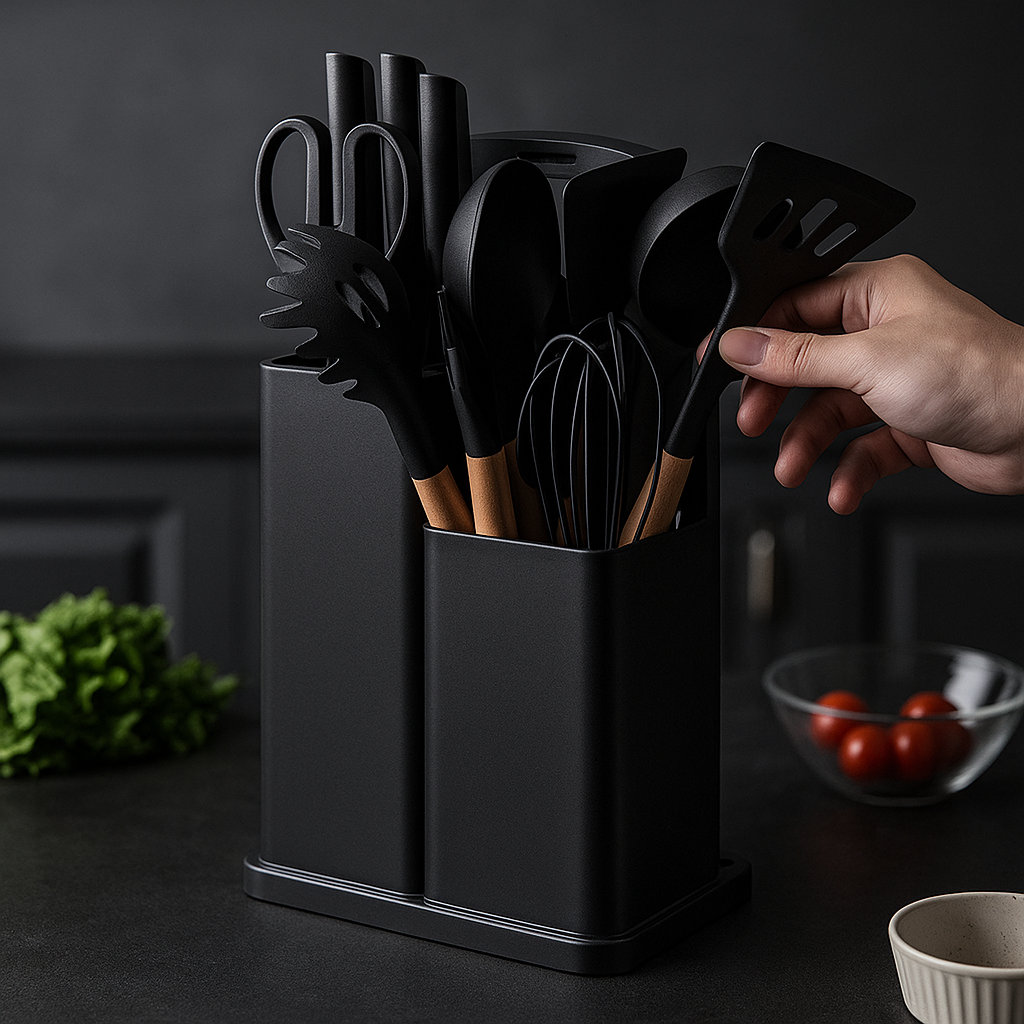 Kit Utensílios de Cozinha 19 Peças