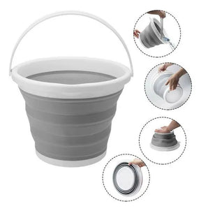 Balde Dobrável de Silicone 10L – Praticidade, economia de espaço e versatilidade