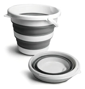 Balde Dobrável de Silicone 10L – Praticidade, economia de espaço e versatilidade