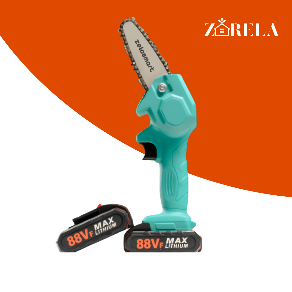 Motosserra Portátil Zmart + 1 Bateria Externa Brinde