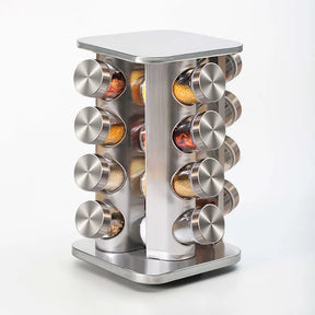 Organizador de Tempero Giratório de Inox