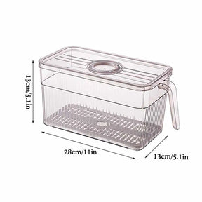 Kit com 9 Potes Organizador de Geladeira
