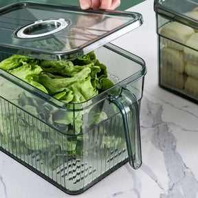Kit com 9 Potes Organizador de Geladeira