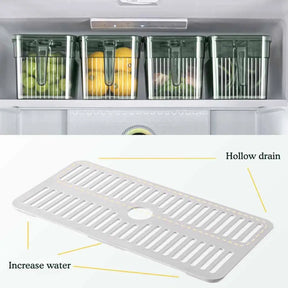 Kit com 9 Potes Organizador de Geladeira