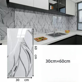 KIT40 Placa Adesiva 3d Mármore De Parede Relevo Lavável 30cm X 60cm