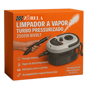 Limpador a Vapor Turbo Pressurizado 2500W Bivolt – Higienização Profissional